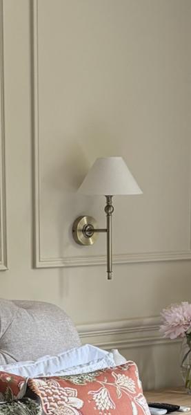 Lille wall lights antique brass