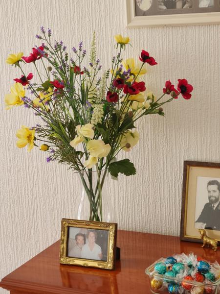 Faux Garden Flowers in Vase | Floralsilk