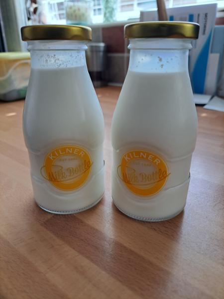 Glass Milk Bottles by kilner 1/3 Pint 189ml