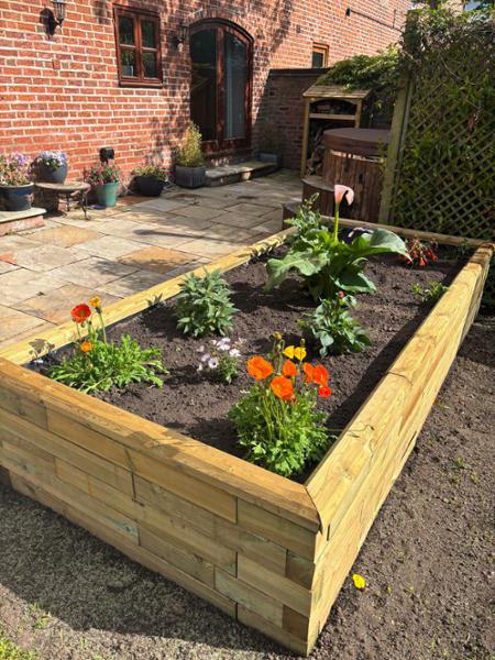 Raised garden beds