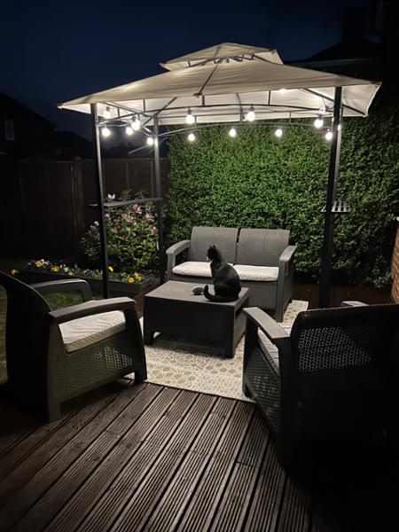 Garden Gazebo by Wensum with a Cream Canopy