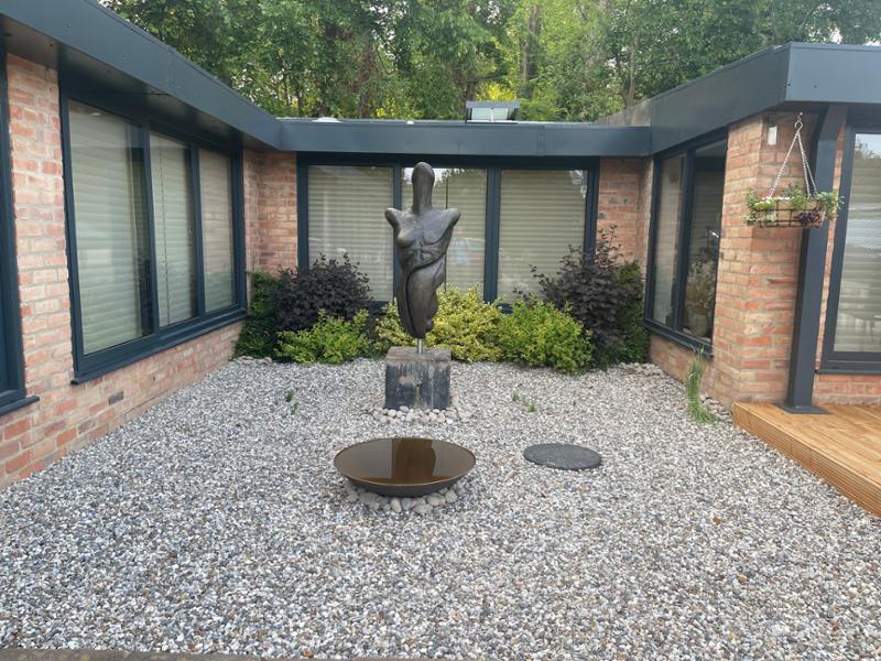 Reflective Water Pools - Steel (Water Pool 80cm ) by The Worm that Turned
