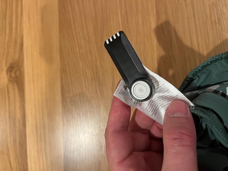 Security Tag Still on Pants