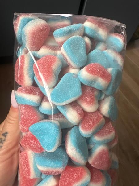 Caramelle gommose Cuore Bicolore Bianco e Rosso Damel kg. 1