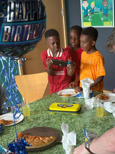 The integration of parents & kids playing together was grand. #LadsAndDads