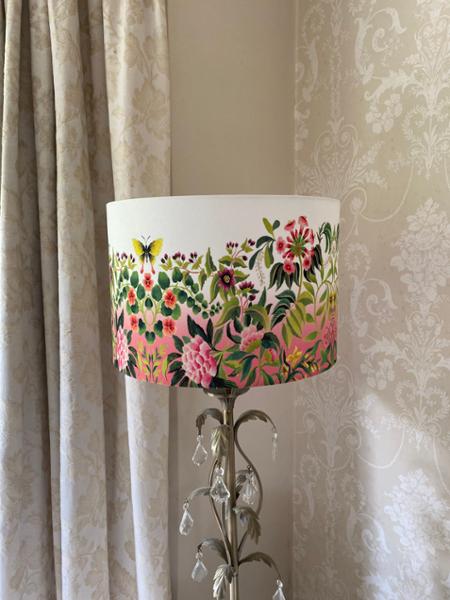 Ikebana Fuchsia Drum Shade