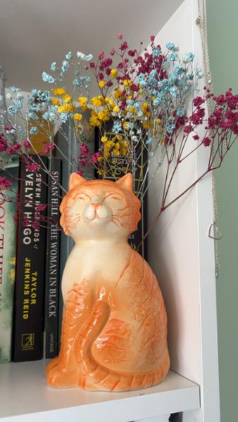 Tigger the Orange Cat Vase