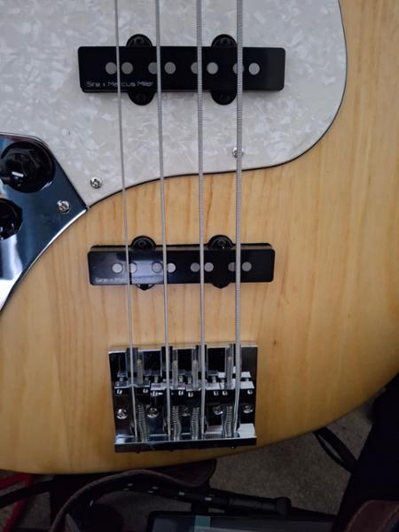Sire Marcus Miller V7 Reissue Left Handed Swamp Ash 4 String Bass in Natural Satin