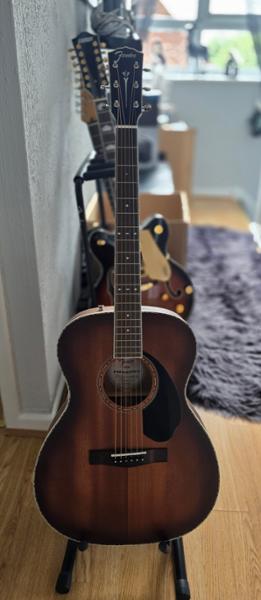 Fender PO-220E Orchestra, All Mahogany, Ovangkol Fingerboard, Aged Cognac Burst