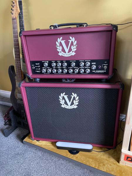Victory MK Overdrive 100w Hand-Wired Valve Amp Head in Burgundy