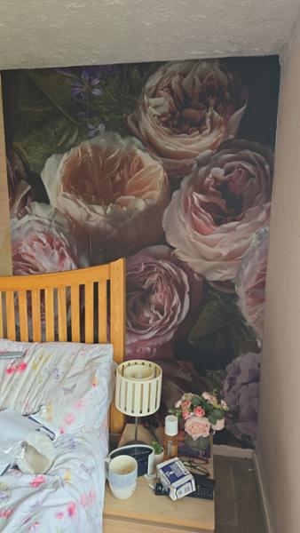 Romantic Wallpaper Flowers Pink Mural Grandeco A52101