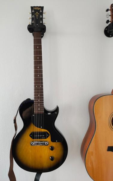 Vintage V120 ReIssued Electric Guitar, Two Tone Sunburst