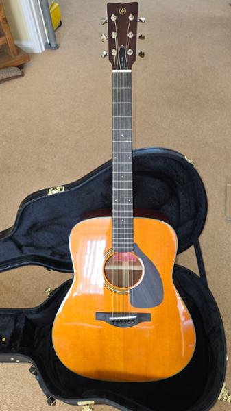 Yamaha Red Label FG5G Dreadnought Natural All-Solid Gloss Acoustic Guitar
