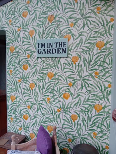 Pomegranate Wallpaper Green/Yellow Belgravia Decor 9612