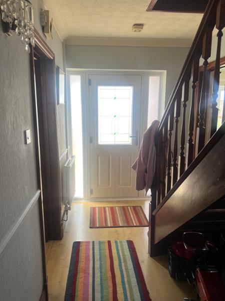 Anthracite on white A-rated windows, sliding patio door & front Solidor with side panels