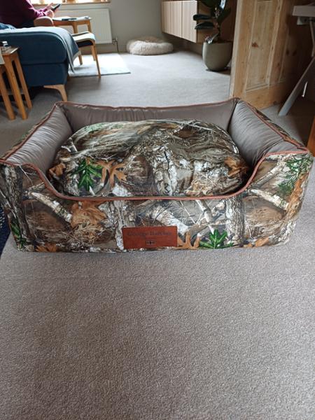 Oaklands Water - Resistant Orthopaedic Walled Dog Bed - Realtree AP Camo - Large - Replacement Cover - George Barclay