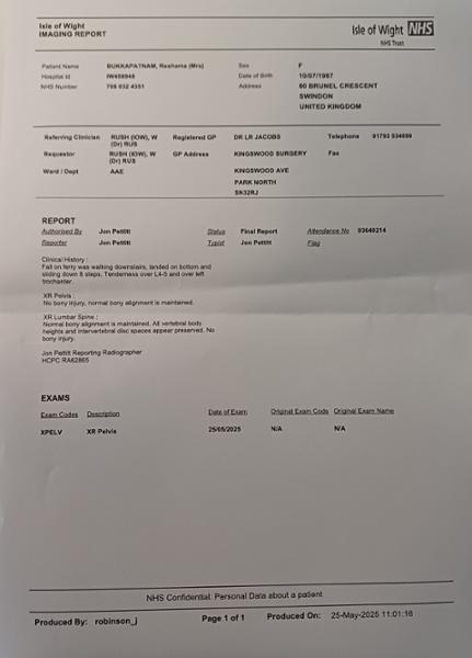 Accident on a ferry | Emergency incident
