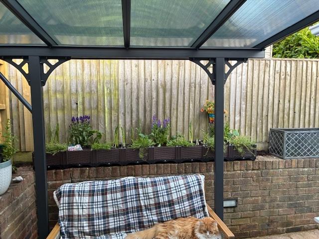 7 x 6 (2.2x1.9m) Hexagonal Wooden Gazebo With Floor and Fully Boarded Sides