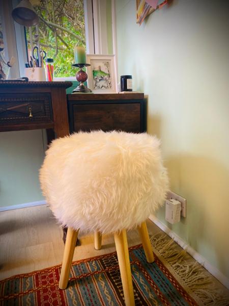 Sheepskin Stool