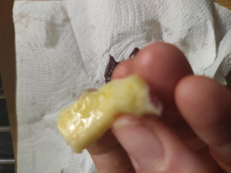 Mushy warm wet cheese