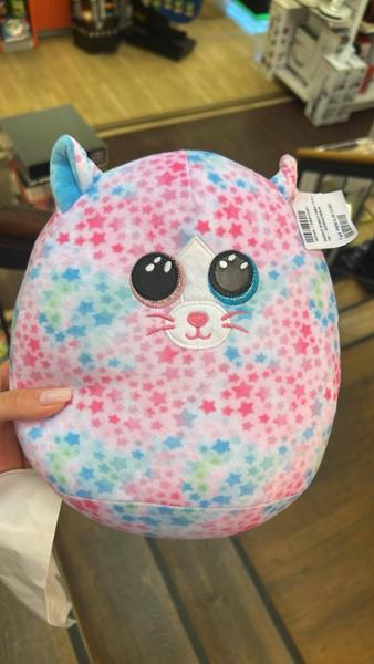 Λούτρινο TY Squishy Beanies Emma Γάτα Πολύχρωμα Αστέρια (25cm) 1607-39264