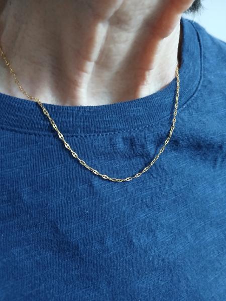9ct Yellow Gold Flat Rambo Chain Necklace
