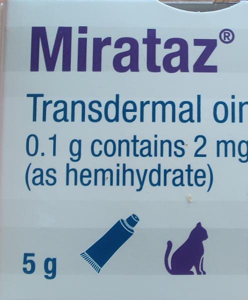 Mirataz Transdermal Ointment for Cats 20mg/g  - 5g Tube
