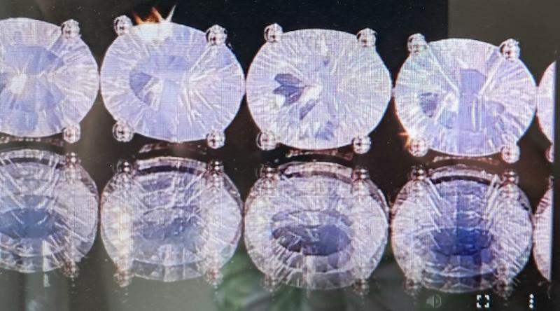 Big colour variance no purple tones but are quality cut gems.