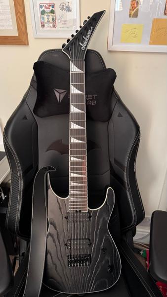 Jackson Pro Series Signature Jeff Loomis Soloist SL7 HT Electric Guitar in Black Ash