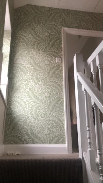 Florence Leaf Wallpaper Sage Green / Cream World of Wallpaper 727