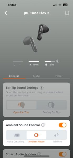Ακουστικά Bluetooth JBL Tune Flex 2 - Μαύρα