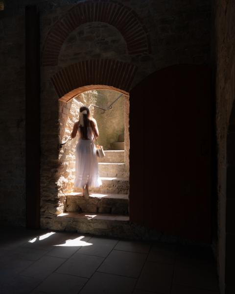 Disney Princesses meet Robin Hood's Merry Men in the ancient Cite de Carcassonne