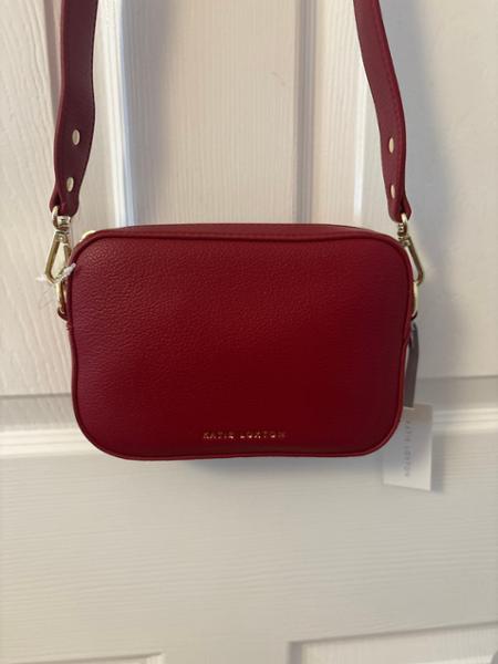 Zana Mini Crossbody Bag in Garnet Red