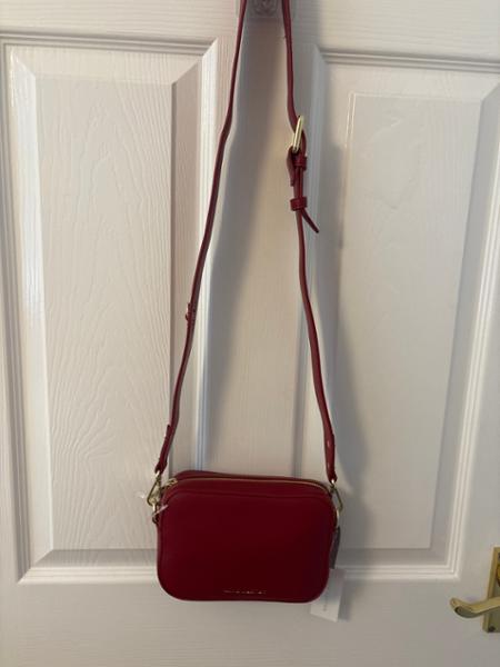 Zana Mini Crossbody Bag in Garnet Red