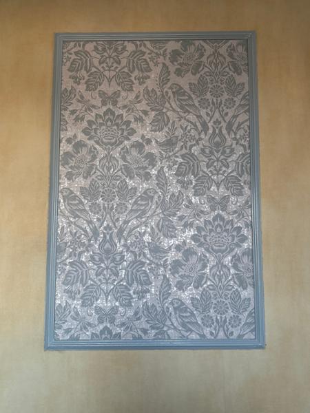 Hawthorn Meadow Textured Blown Vinyl Wallpaper Blue Holden 76000