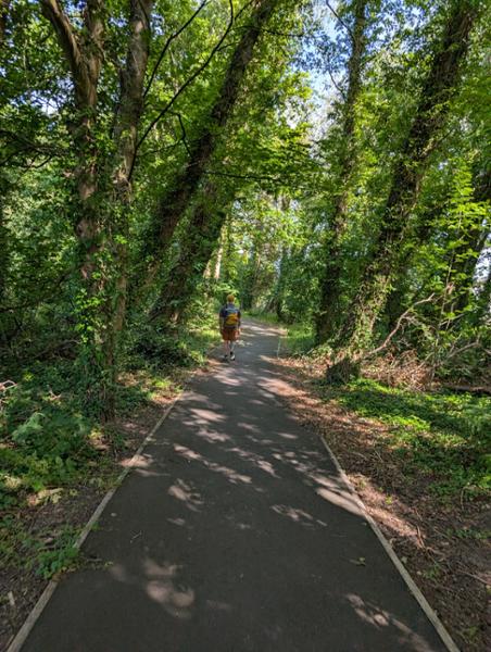 John Muir Way West: Largely Paved