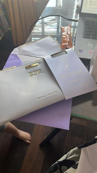 'June' Birthstone Pouch in Powder Blue