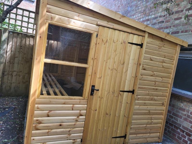 9 x 6 Metal Shed, Dark Grey Finish