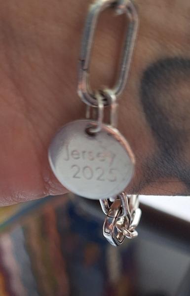 Personalised Engraved Disc Bracelet Charm