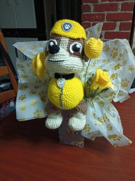Paw Patrol Rubble crochet pattern