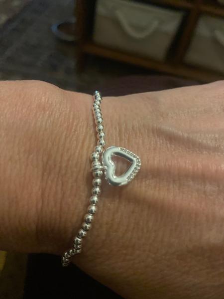 Mother's Day A Little 'Happy First Mother's Day' Bracelet in Silver Plating