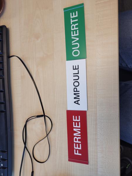 schuifbordjes met foutieve tekst