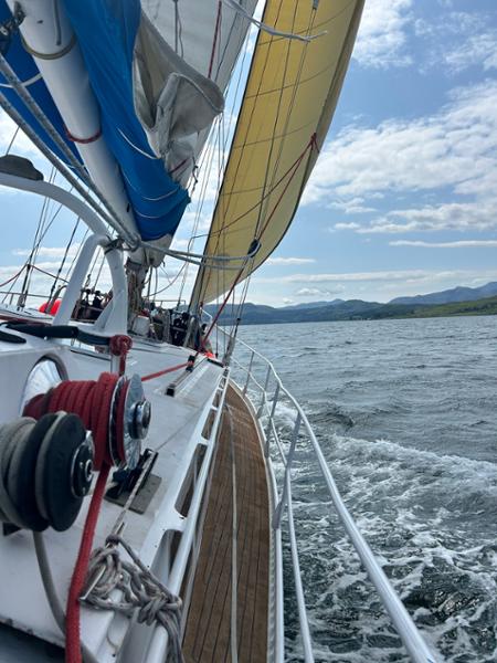 Great solo first sailing trip west coast Scotland