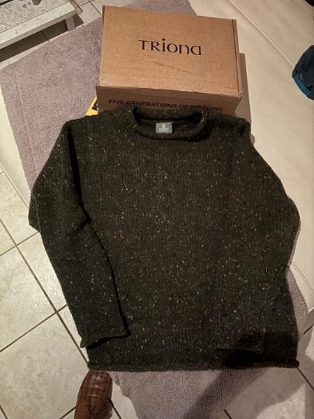I have asked Triona to can obtain an exchange for my sweater. I do hope so.