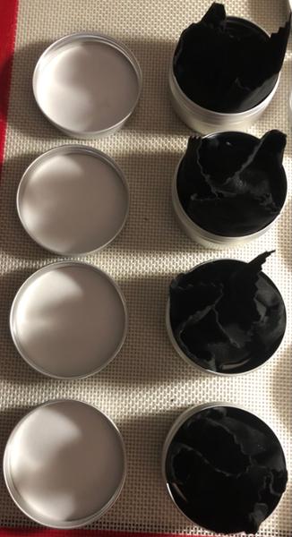 500 x Boîtes rondse en aluminium avec couvercle à visser, 25 x 15 (A) mm - (5ml) / Noir