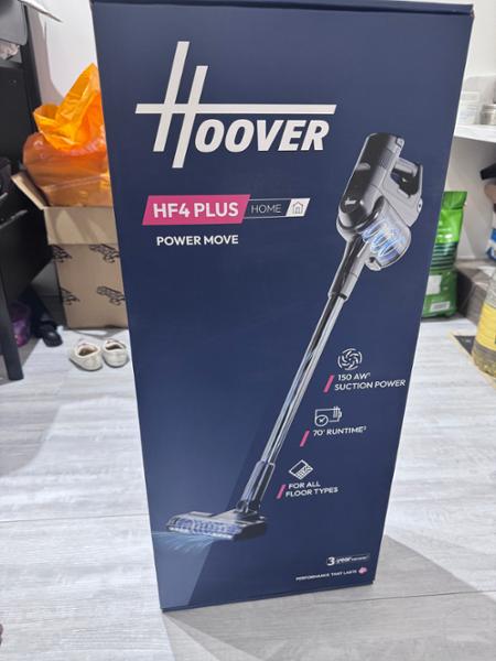 Hoover Power Move Cordless Vacuum Cleaner with 3x Power & Anti Hair Wrap, Grey - HF4 PLUS
