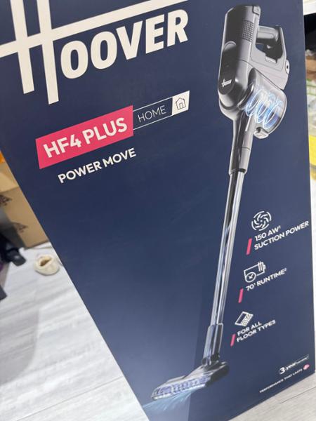 Hoover Power Move Cordless Vacuum Cleaner with 3x Power & Anti Hair Wrap, Grey - HF4 PLUS