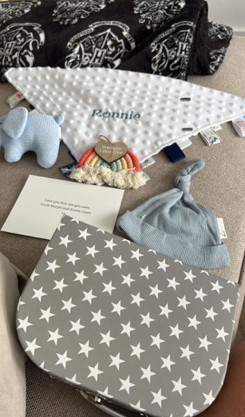 Baby Hamper - Blue Elephant Hamper - Newborn Baby Boy Gifts - Bumbles & Boo