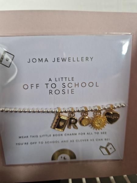 Kids' A Little ' Off To School ' Bracelet in Silver and Gold Plating