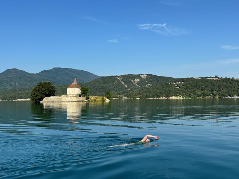 Serre Poncon Lake swim trip